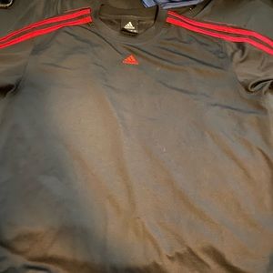 Black and Red adidas athletic shirt